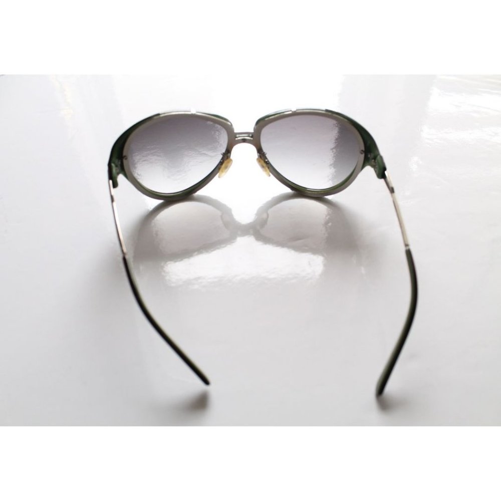 Celine Silver Metal Gradient Black Green Plastic Frame Sunglasses - Picture 4 of 12